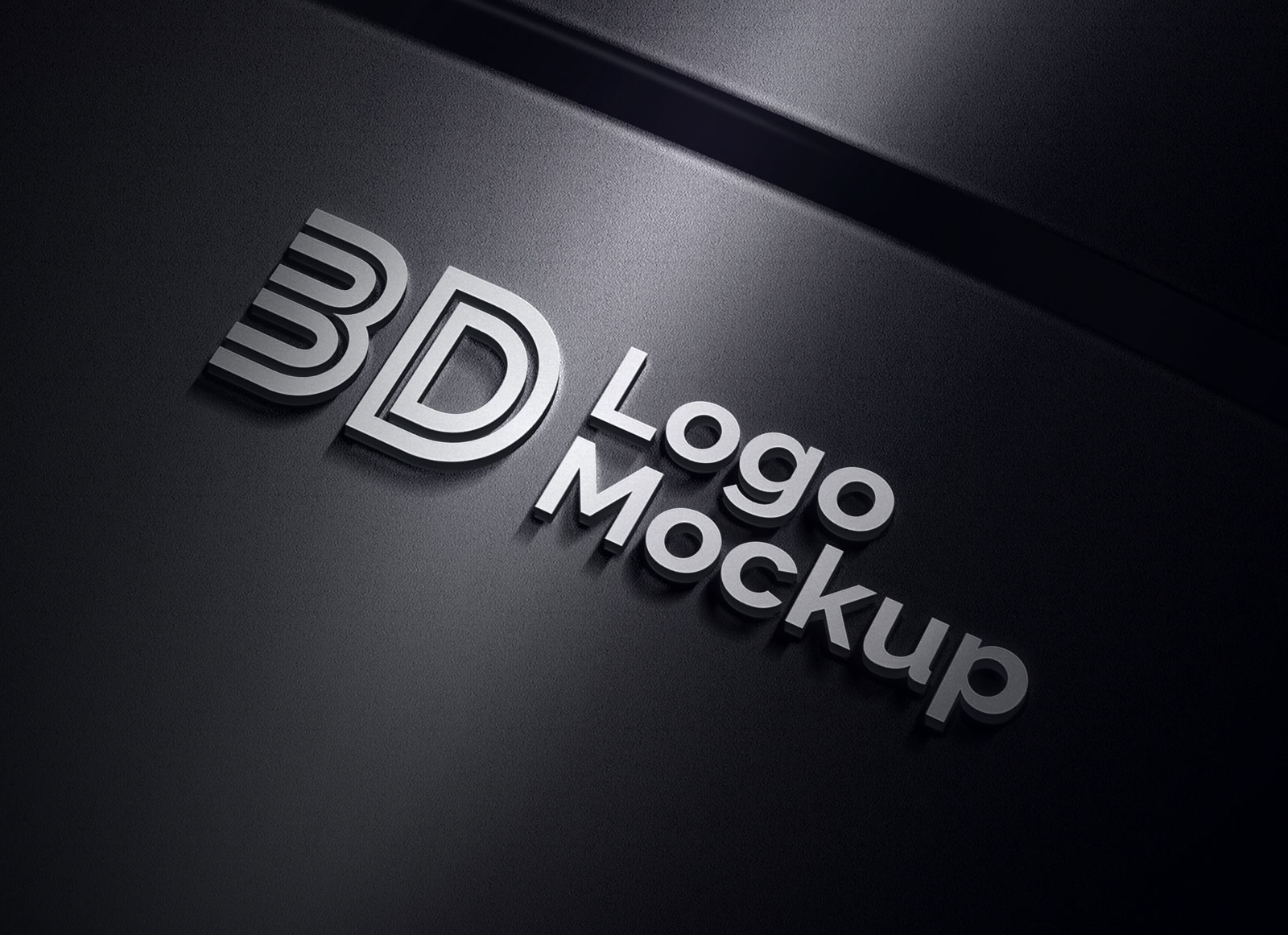 Download Free Premium 3D logo Mockup PSD - Good Mockups PSD Mockup Templates