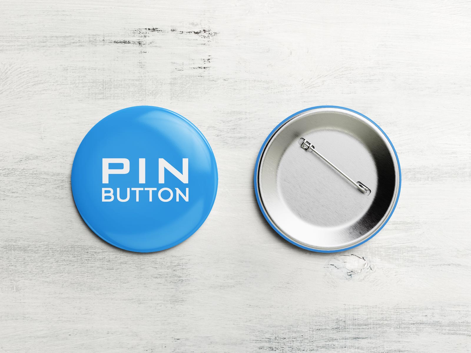 Free Pin-Back Button Badge Mockup PSD Set