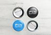 Free Pin-Back Button Badge Mockup PSD Set