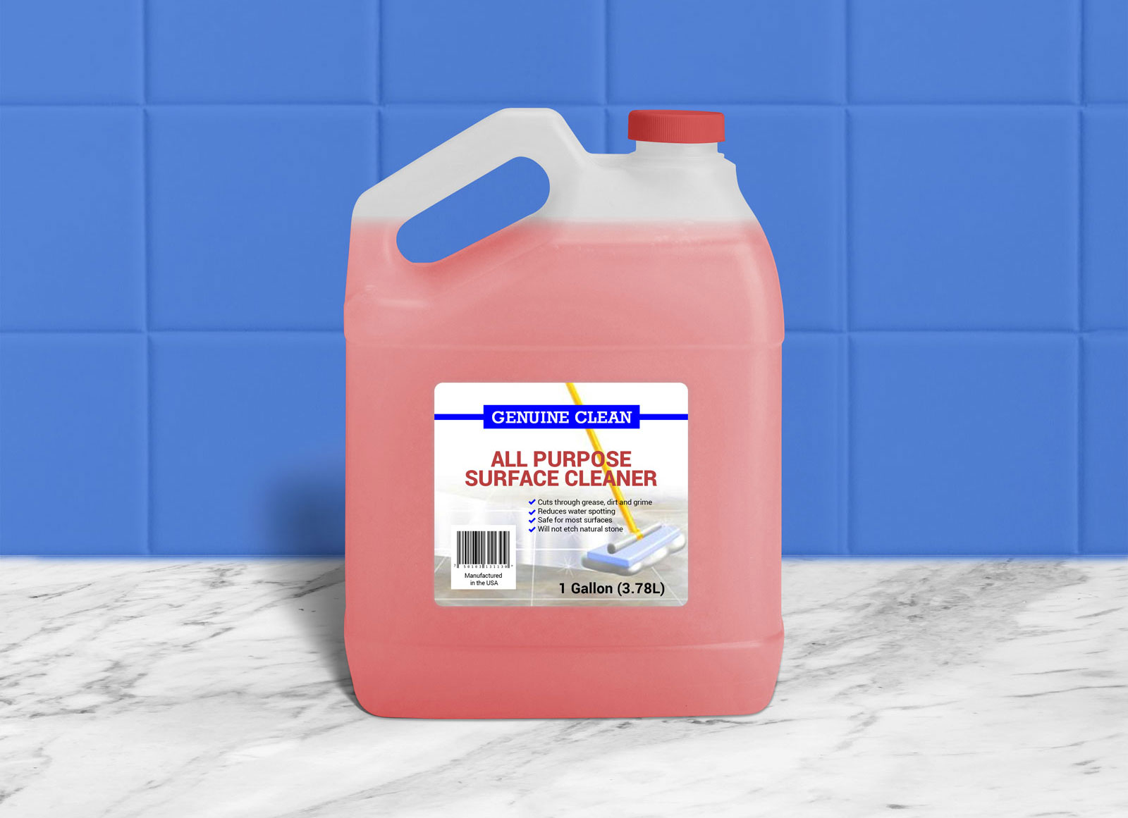 Download Free 1 Gallon HDPE Plastic Liquid Bottle Mockup PSD - Good ...