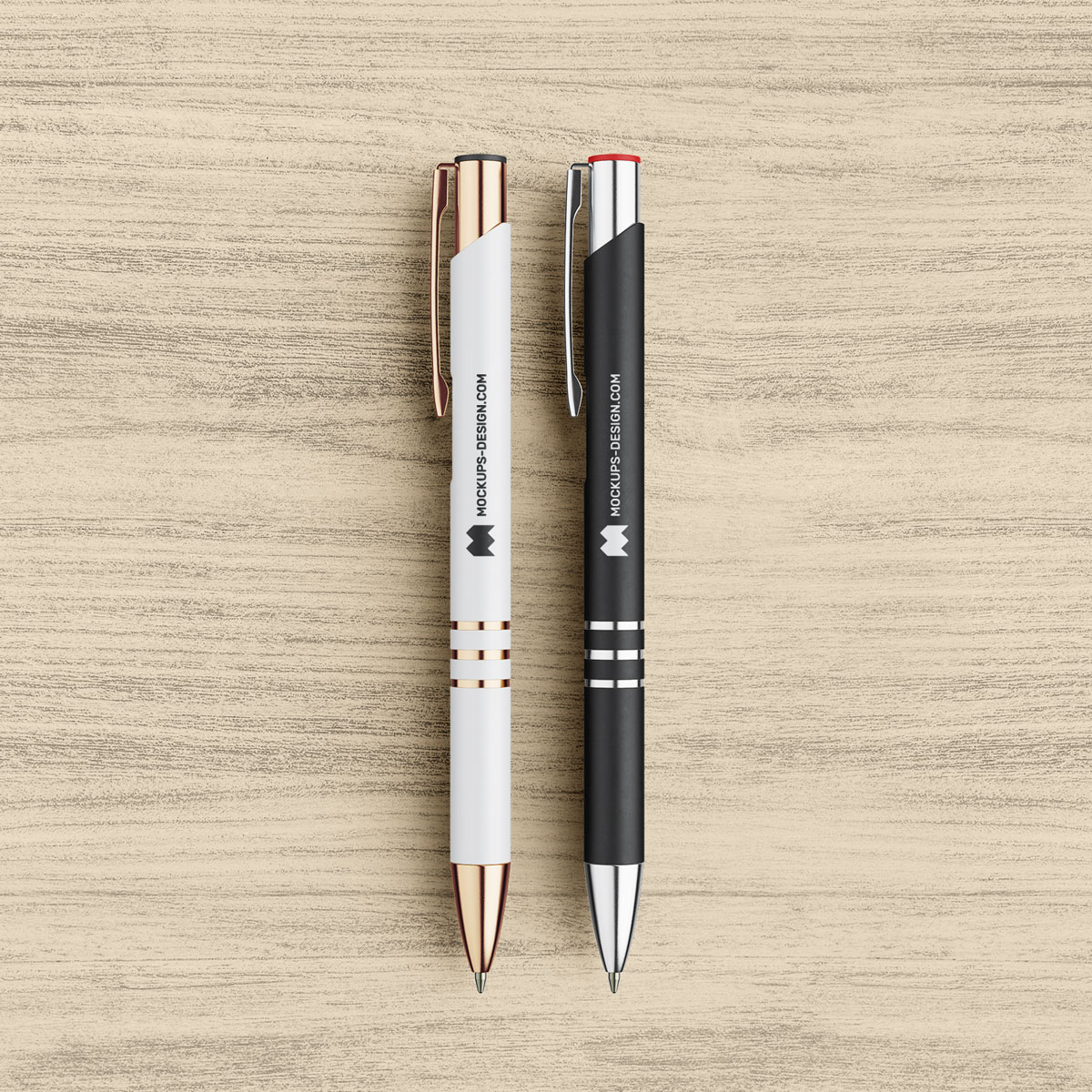 Free Ballpoint Pen Mockup PSD Set