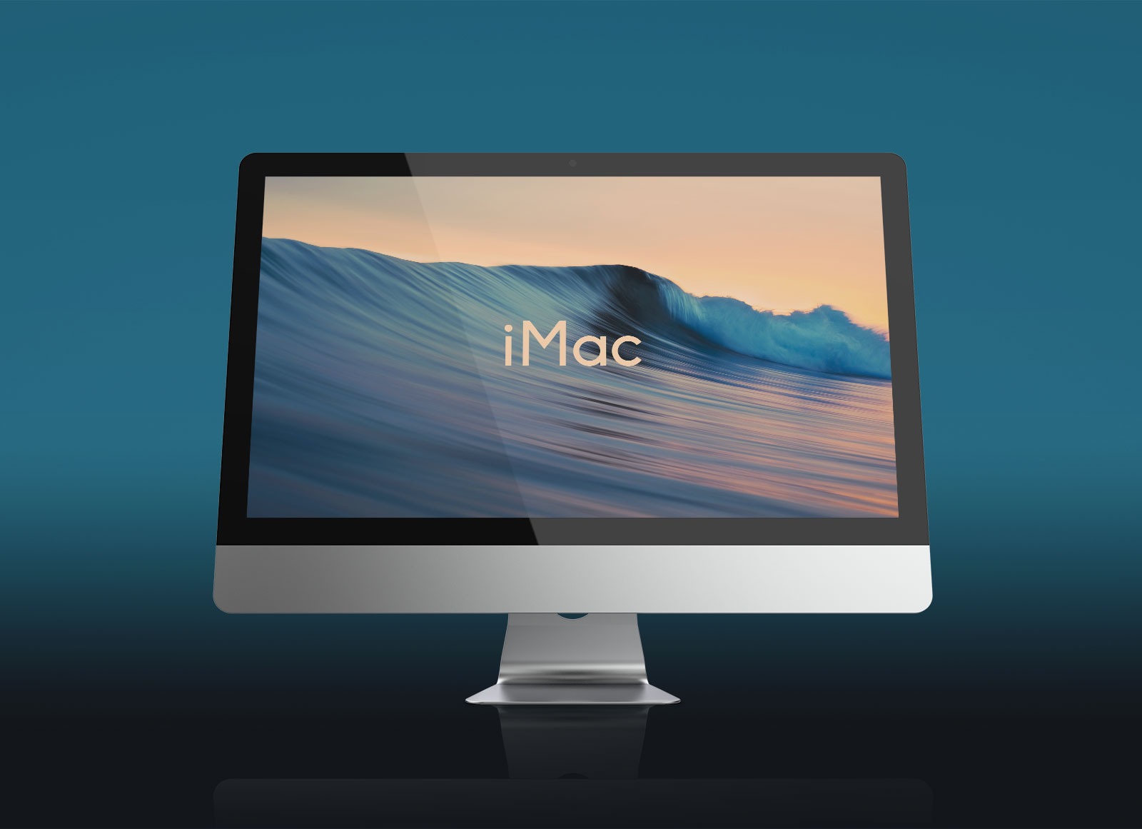 slider within imac desktop frame