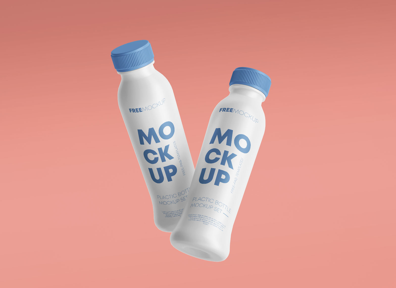 Free Mockups 400Ml Plastic Drink Bottle Psd