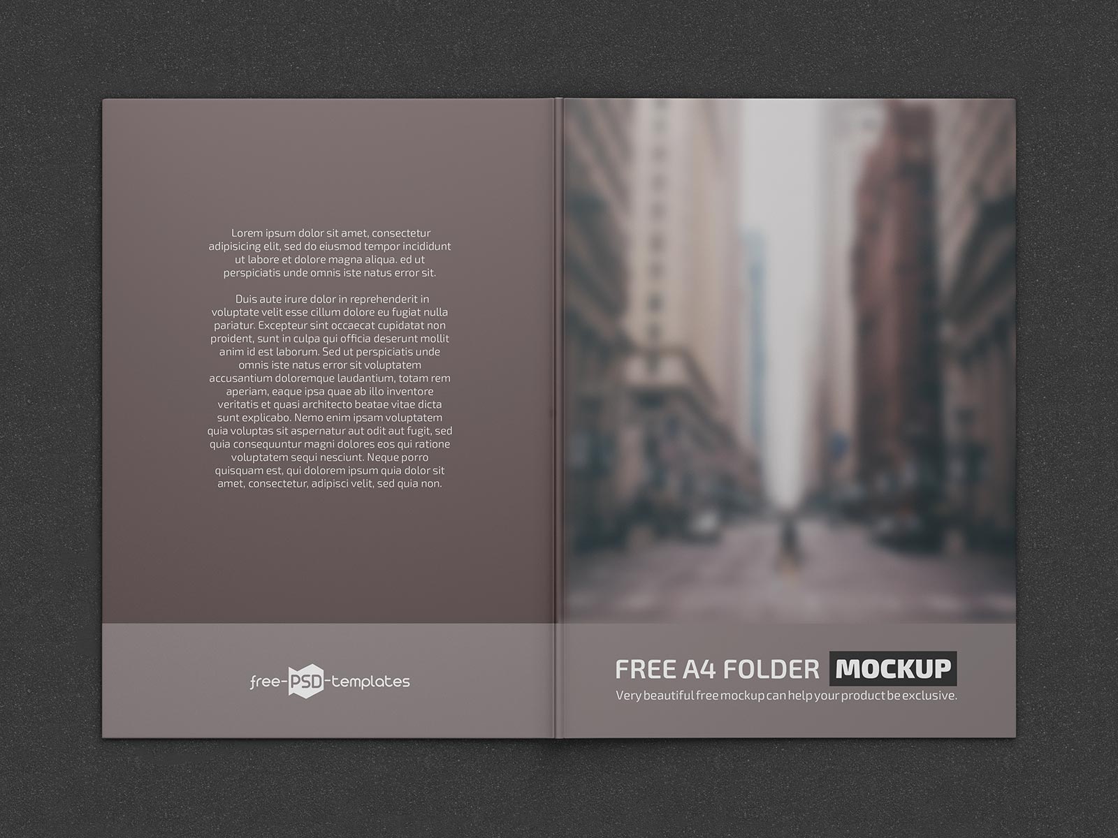 Free A4 Folder Mockup PSD Set