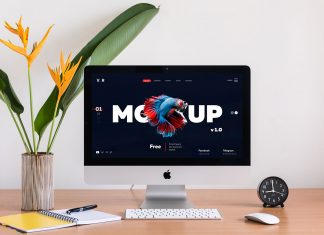 Free-Apple-iMac-With-Two-Backgrounds-Mockup-PSD