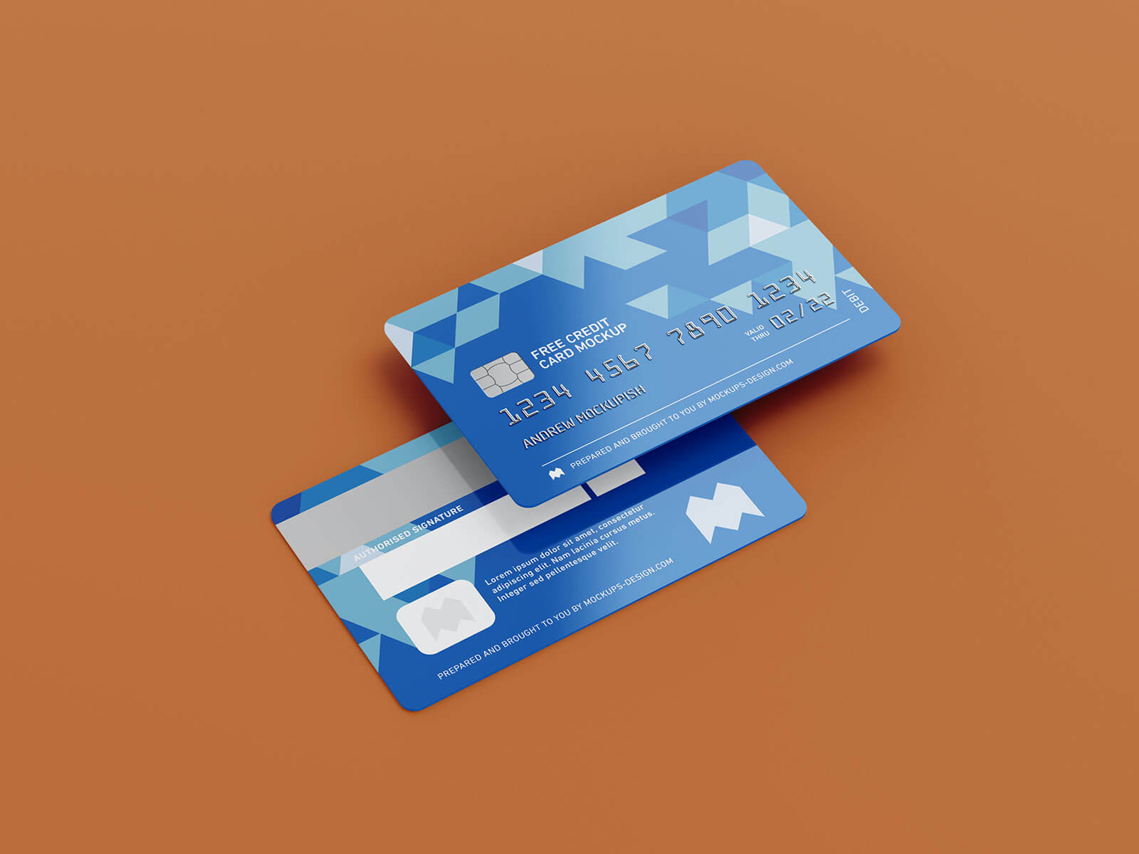 Free Credit Debit Bank Card Mockup PSD Set (1)