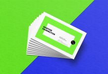 Download Free Rounded Corners Square Business Card Mockup Psd Set Good Mockups Yellowimages Mockups