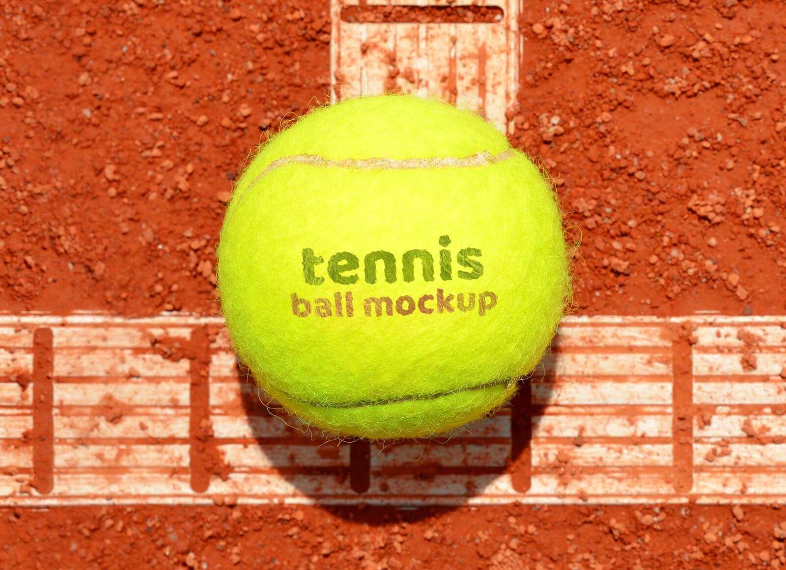 Download Free Soft Lawn Tennis Ball Logo Mockup PSD - Good Mockups