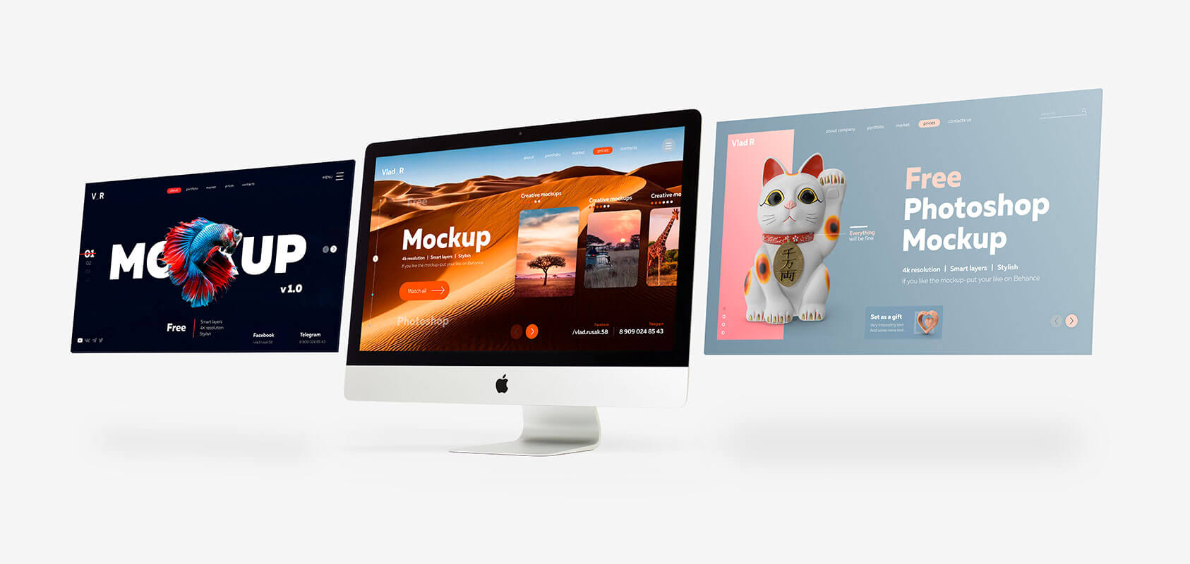 Free iMac Desktop Screen Mockup PSD - Good Mockups