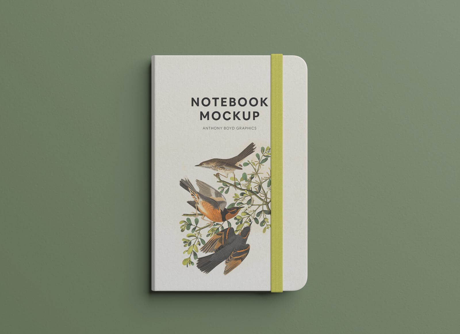 Free Bullet Journal Notebook Title Mockup PSD