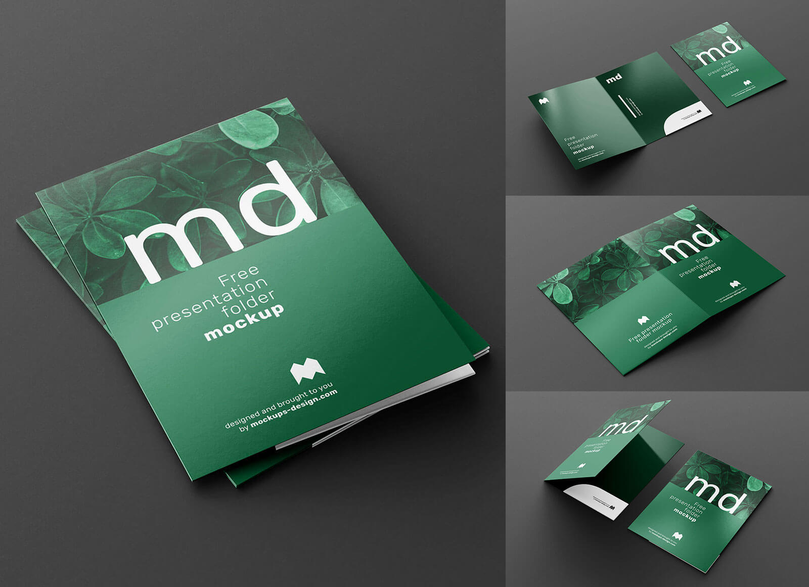 presentation folder psd mockup