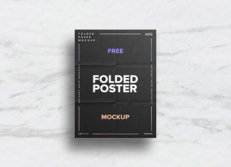 Free-Folded-Paper-Poster-Mockup-PSD