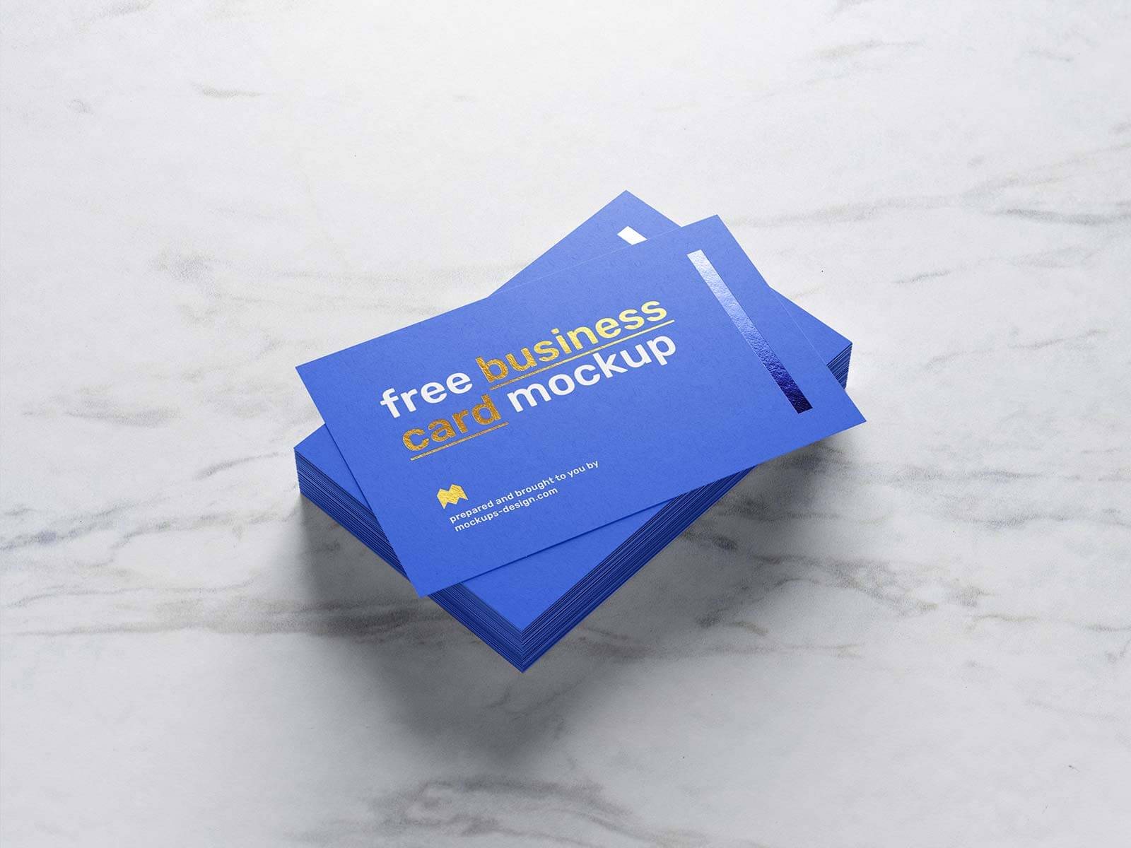 Free Gold & Silver Foil Business Card Mockup PSD Set (1)