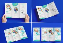 Download Free A5 Bi Fold Brochure Leaflet Mockup Psd Good Mockups PSD Mockup Templates