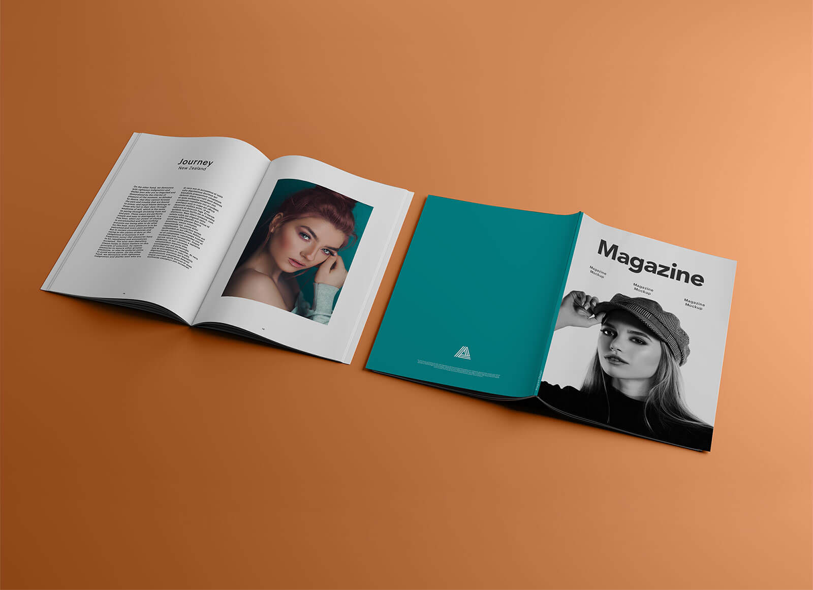 Download Free A4 Title & Inner Pages Magazine Mockup PSD - Good Mockups
