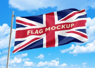 Free-Country-Flag-Mockup-PSD-File