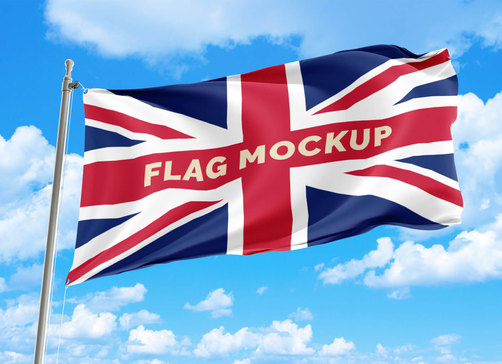 Free Country Flag Mockup PSD - Good Mockups