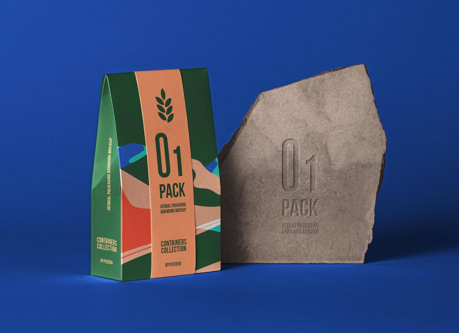 Download bag it: tea bag box mockup