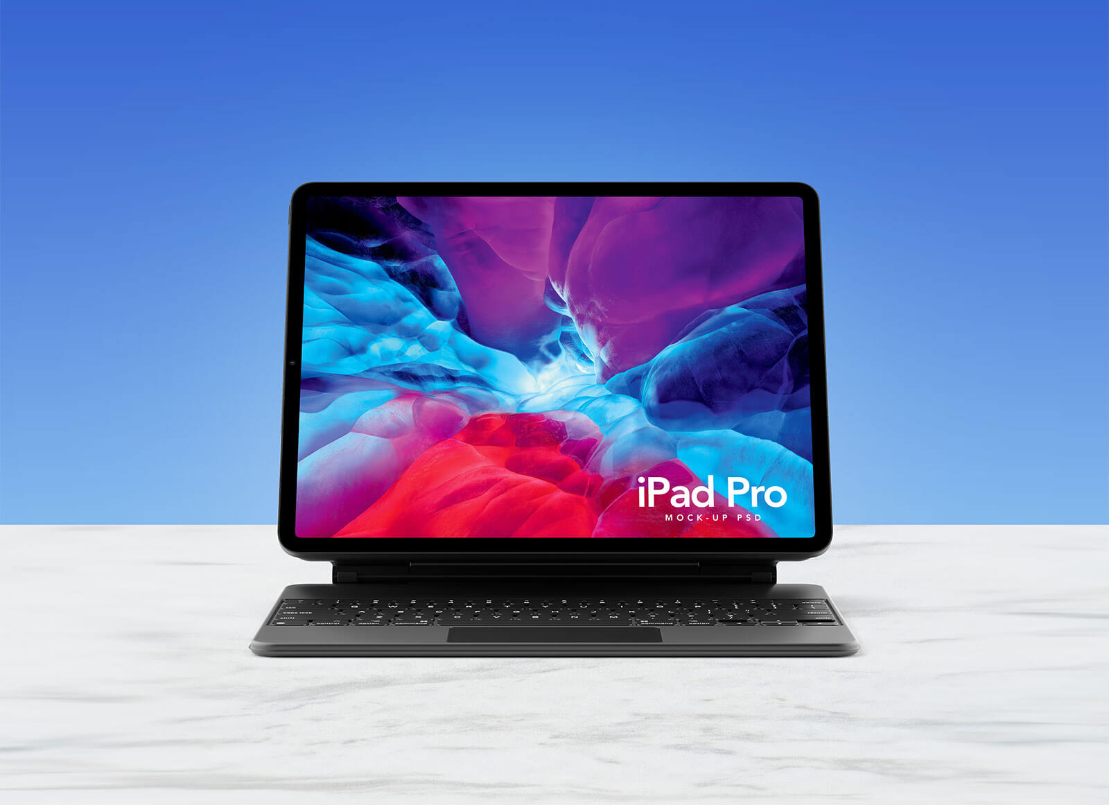 Free-iPad-Pro-2020-With-Keyboard-Mockup-PSD