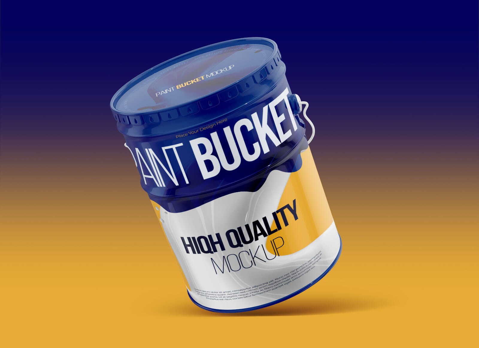 Download Free 5 Gallon Paint Metal Pail Tin Bucket Mockup Psd Good Mockups