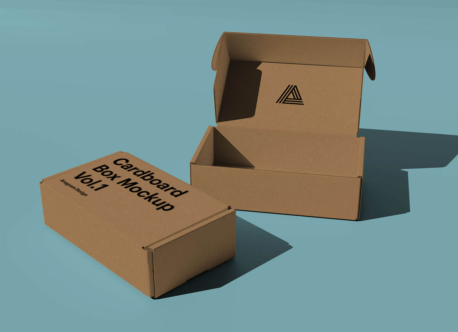 Free Kraft Corrugated Mailer Box Mockup PSD - Good Mockups