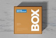 Download Free Free Sandwich Food Box Paper Cup Packaging Mockup Psd Good Mockups PSD Mockups.