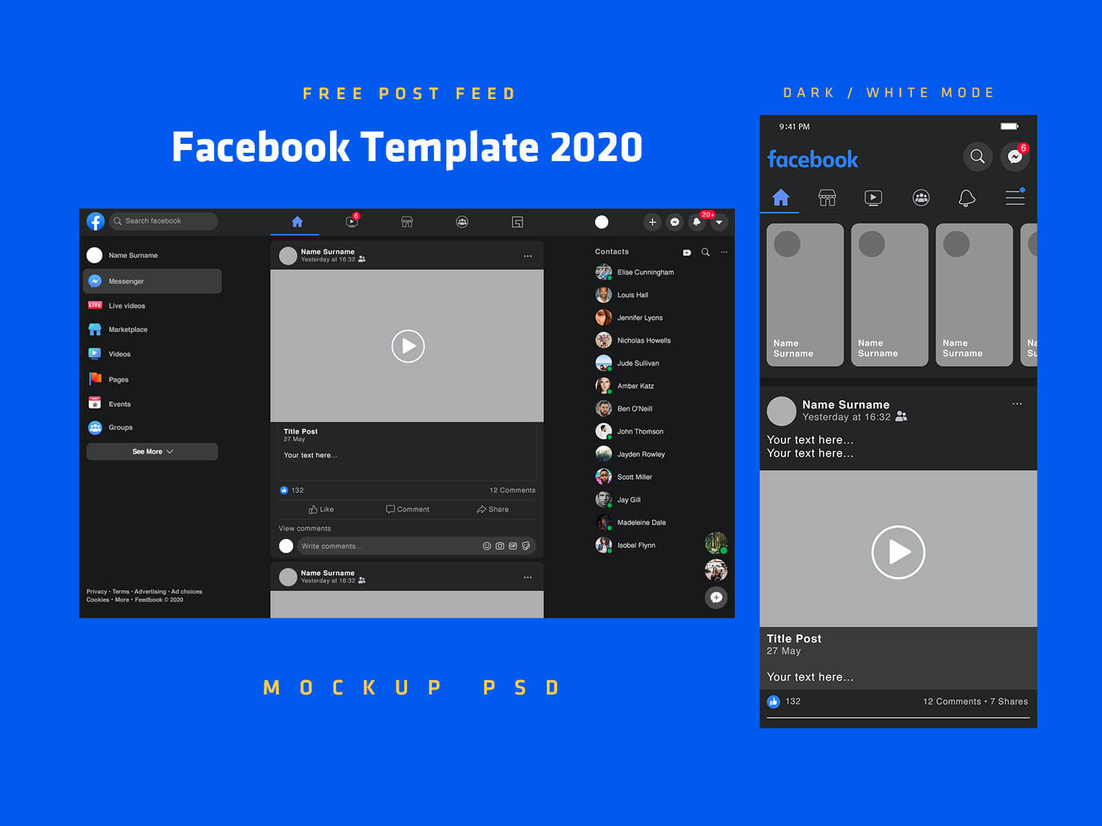 facebook-post-template-vector-premium-download