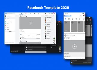 Free-Mobile-&-Desktop-Facebook-Post-Template-2020-Mockup-PSD-Dark-&-White-Mode-3