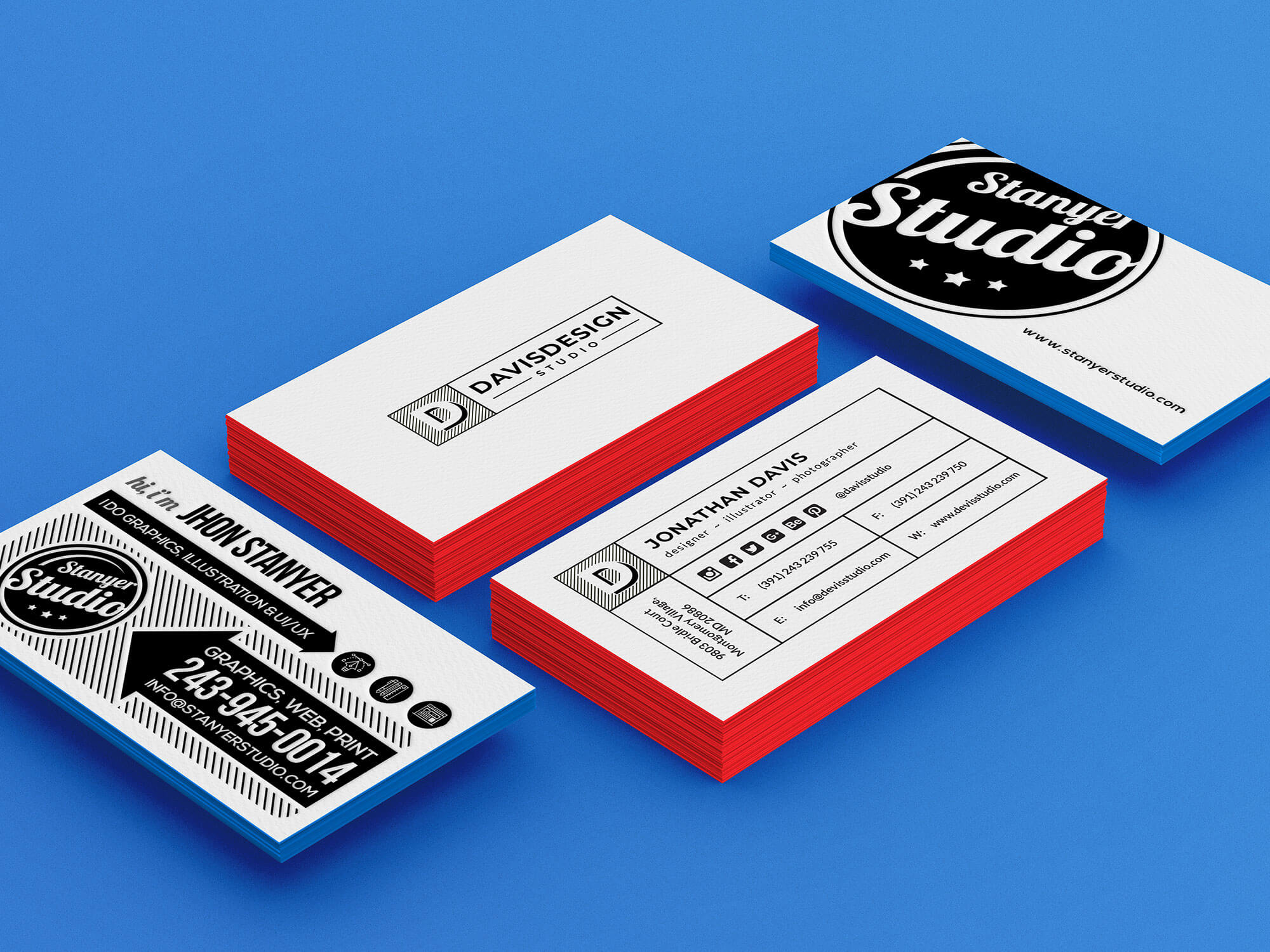 302+ Free Download Psd Mockup Business Card
