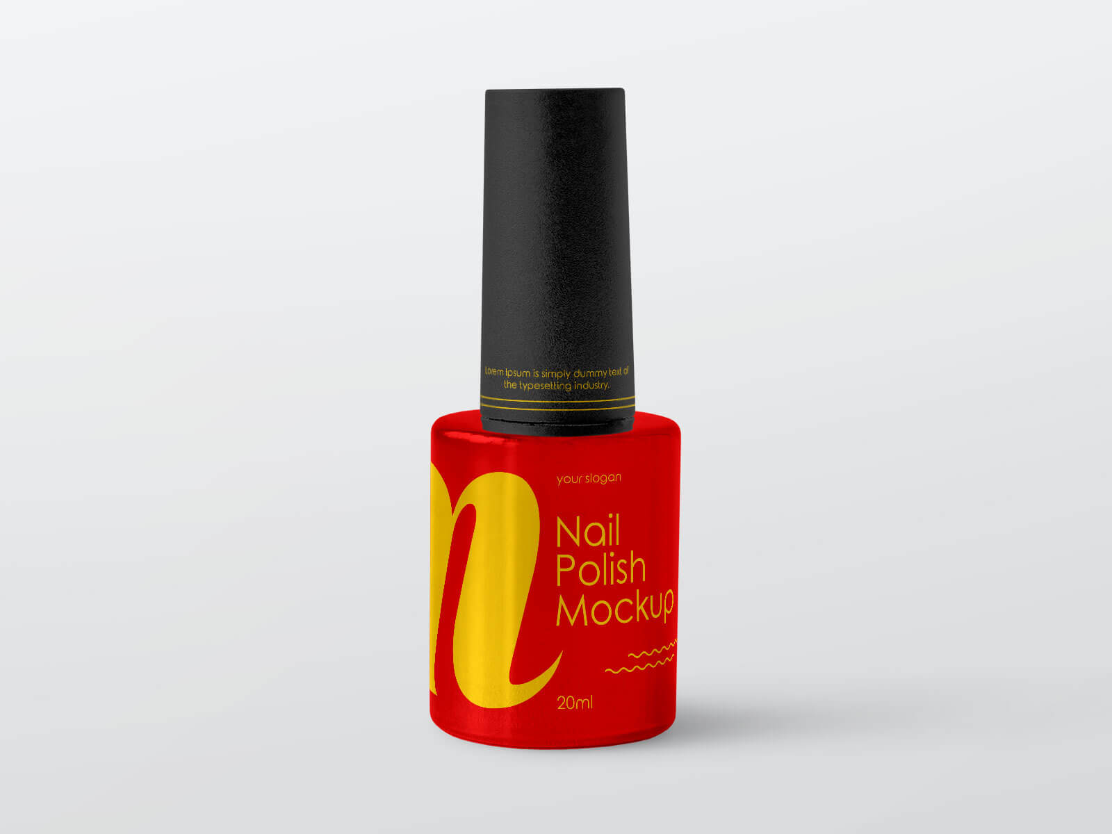 Free Nail Polish Bottle Mockup PSD Set - Good Mockups