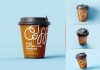 Free Premium Paper Coffee Cup Mockup PSD Set (5)