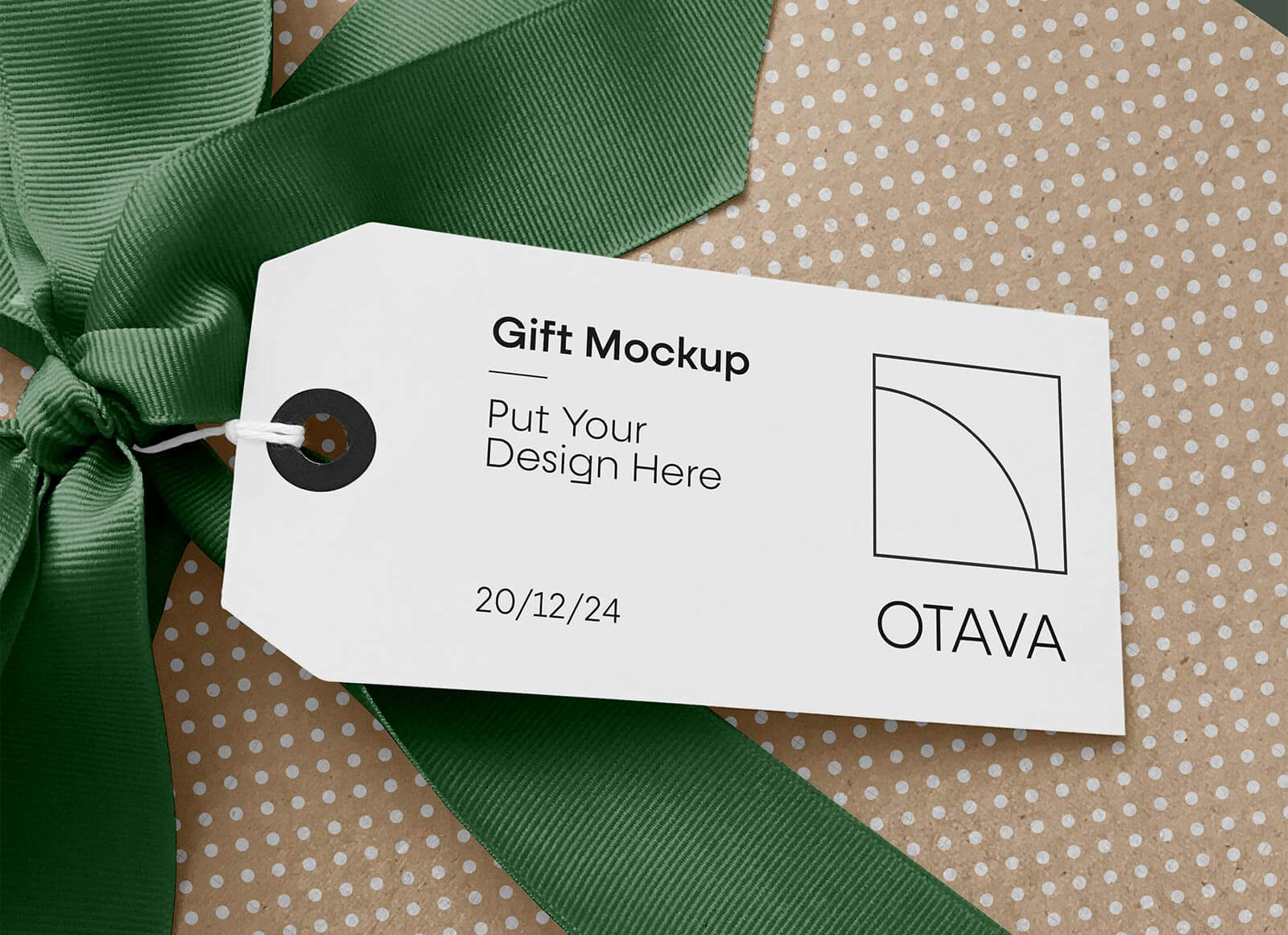 Free Tag On Gift Box Mockup Psd Good Mockups