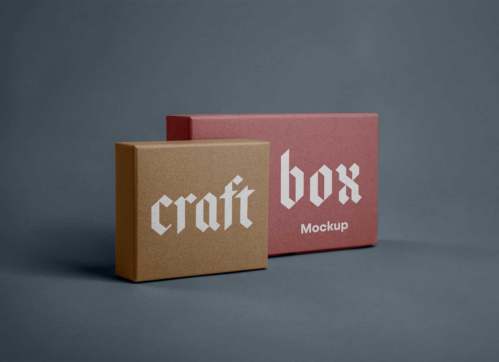 Download Free Craft Paper Square Rectangle Box Packaging Mockup Psd Set Good Mockups