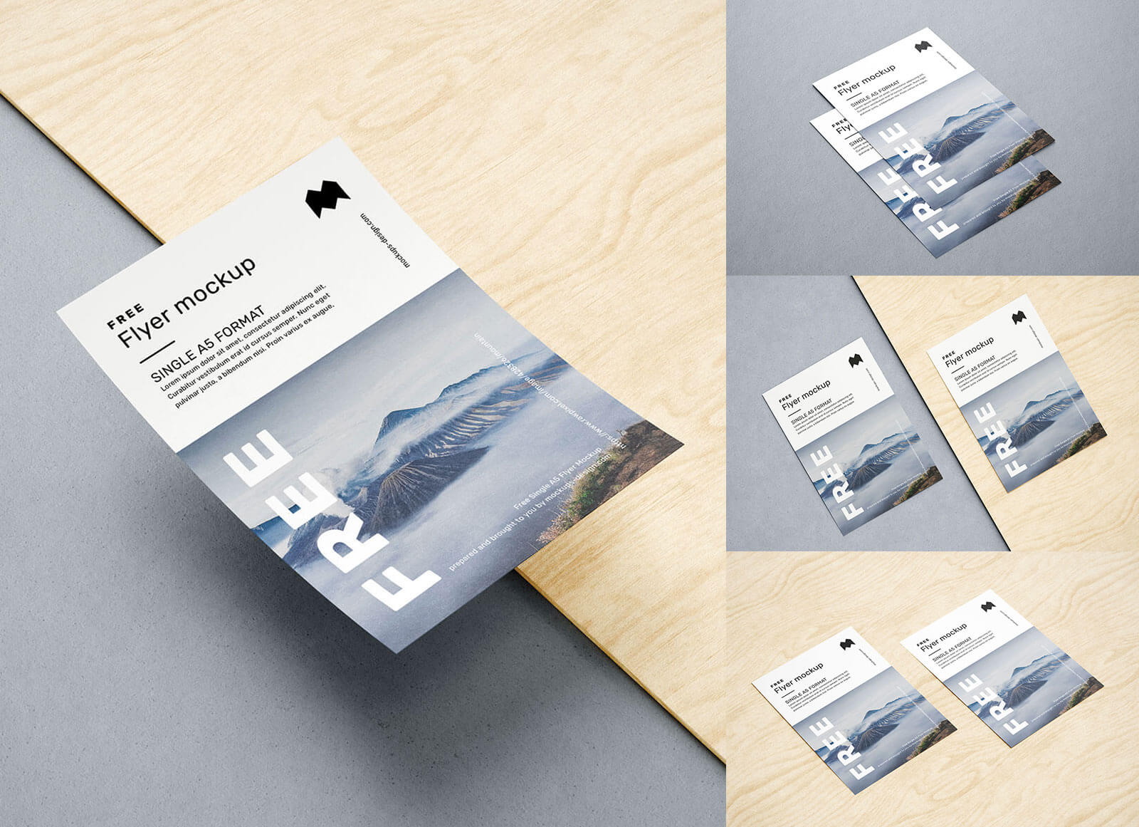 Free A5 Flyer Template Psd