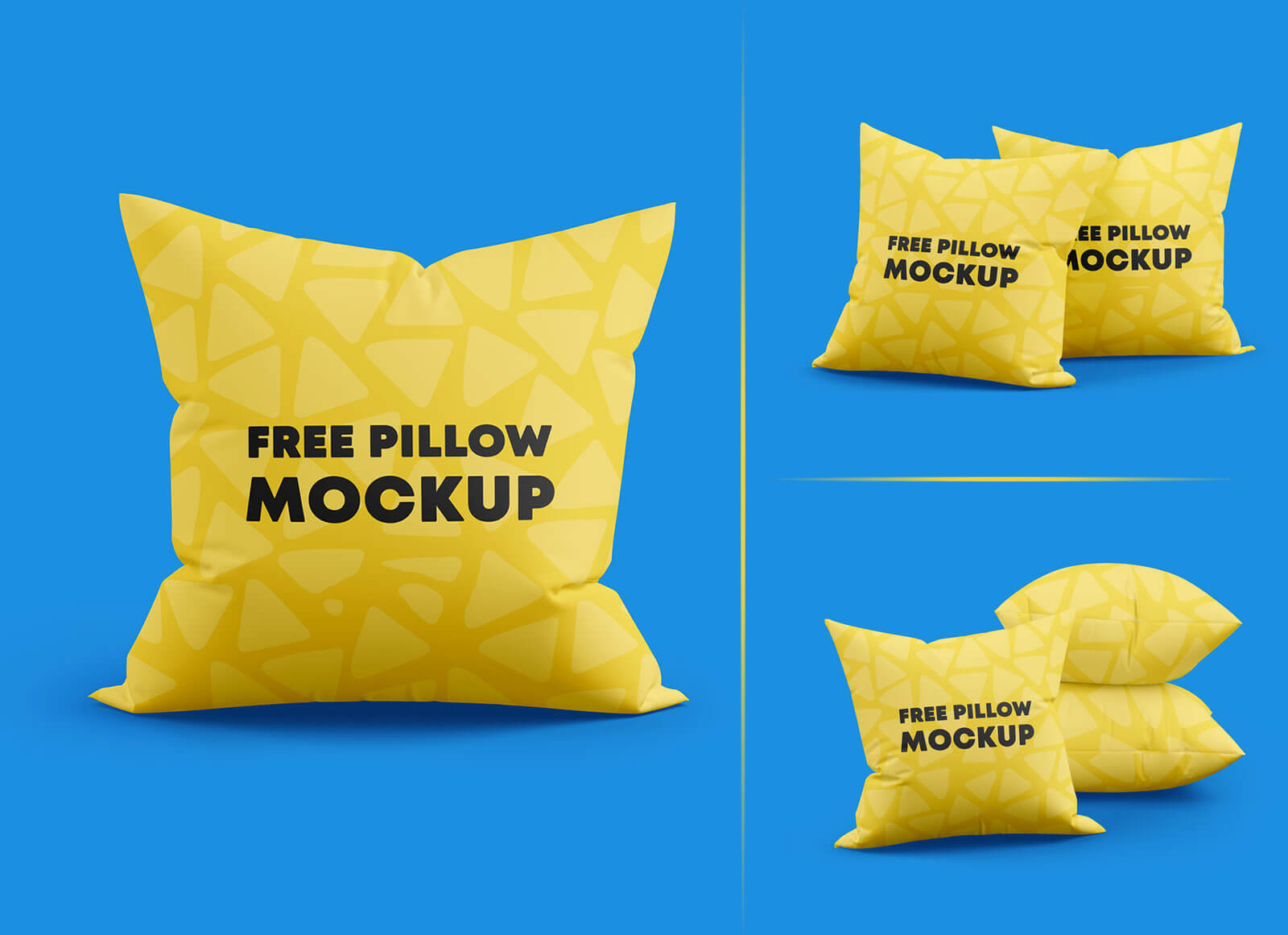Download Free Square Throw Pillow Mockup PSD Set - Good Mockups