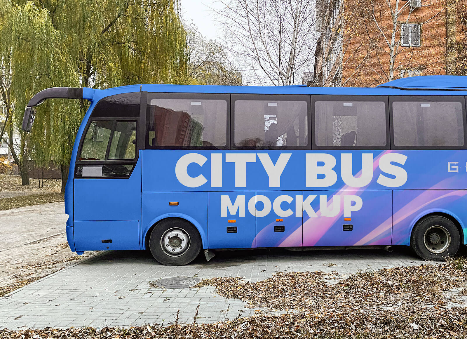 Download Free City Metro Bus Vehicle Branding Mockup PSD - Good Mockups
