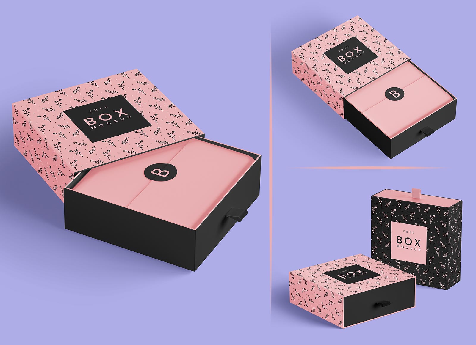 Free Luxury Slide Open Gift Box Mockup PSD Set Good Mockups, 53% OFF