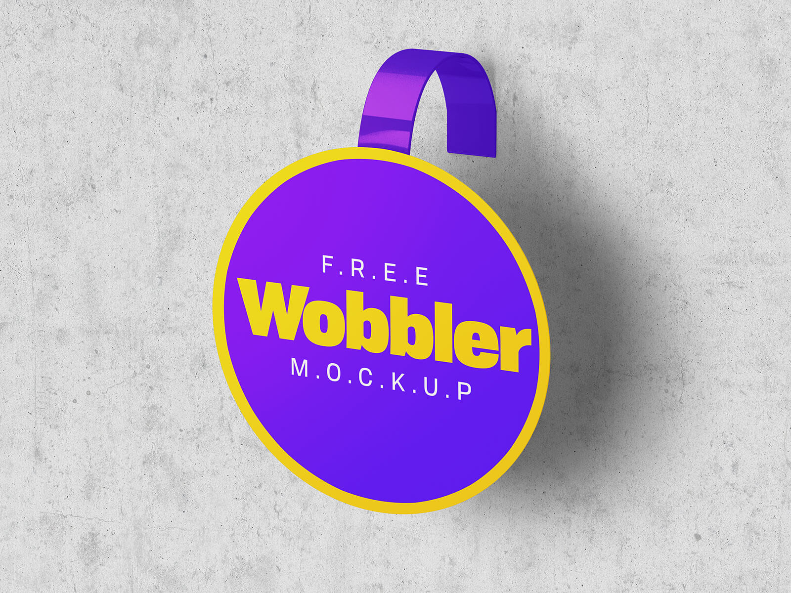 Free Round Shelf Wobbler Mockup PSD Set (3)