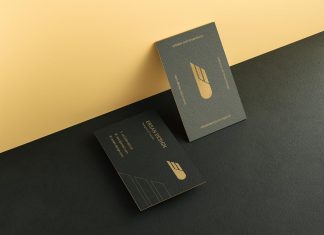 Free-Textured-Gold-Foil-Business-Card-Mockup-PSD
