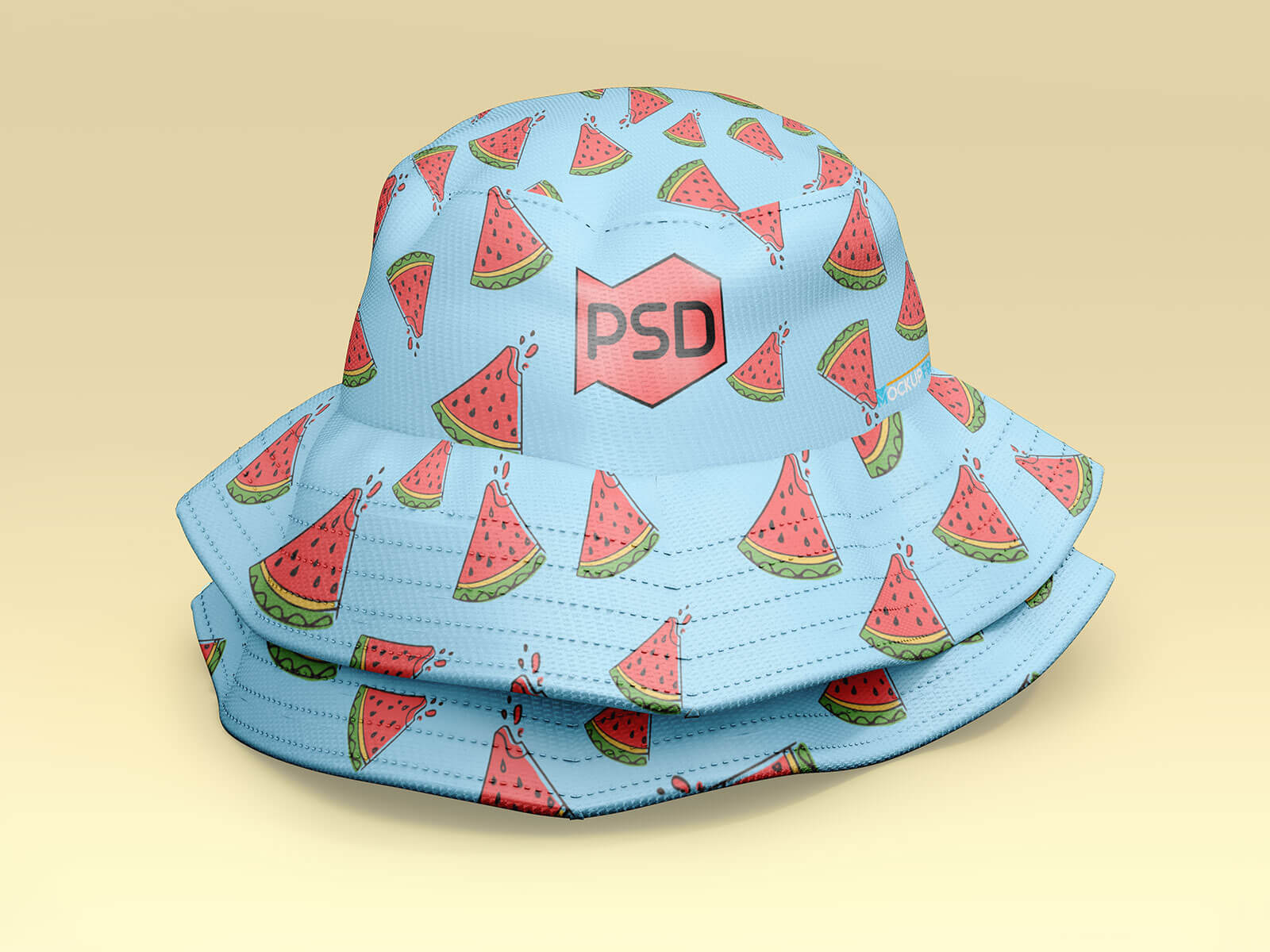 Free Bucket / Fishing Hat Mockup PSD Set Good Mockups