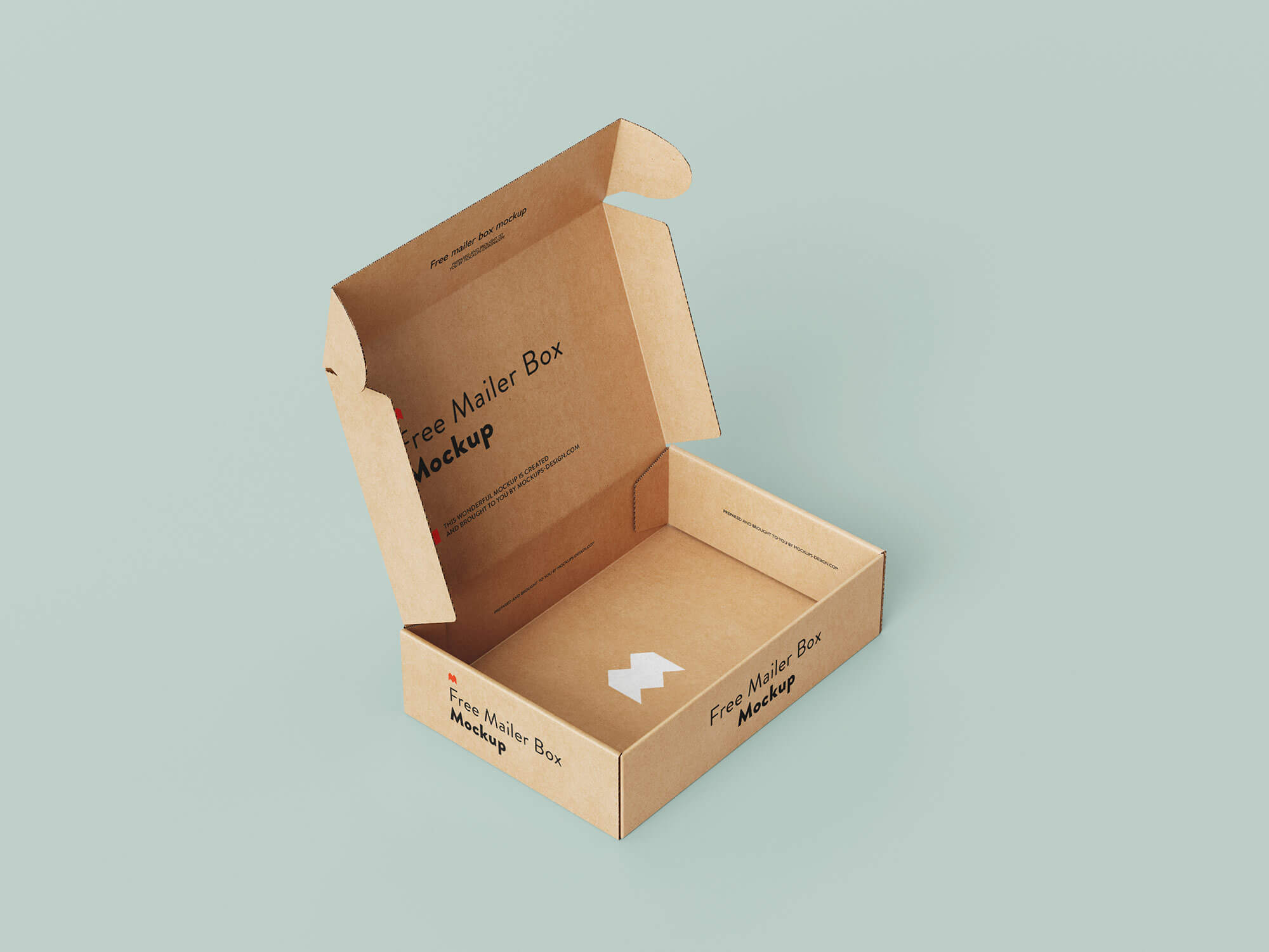 Free Delivery Shipping Mailer Box Mockup PSD Set (1)