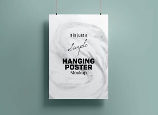 Free-Simple-Hanging-Poster-Mockup-PSD