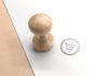 Free Wooden Round Shape Rubber Stamp Mockup PSD