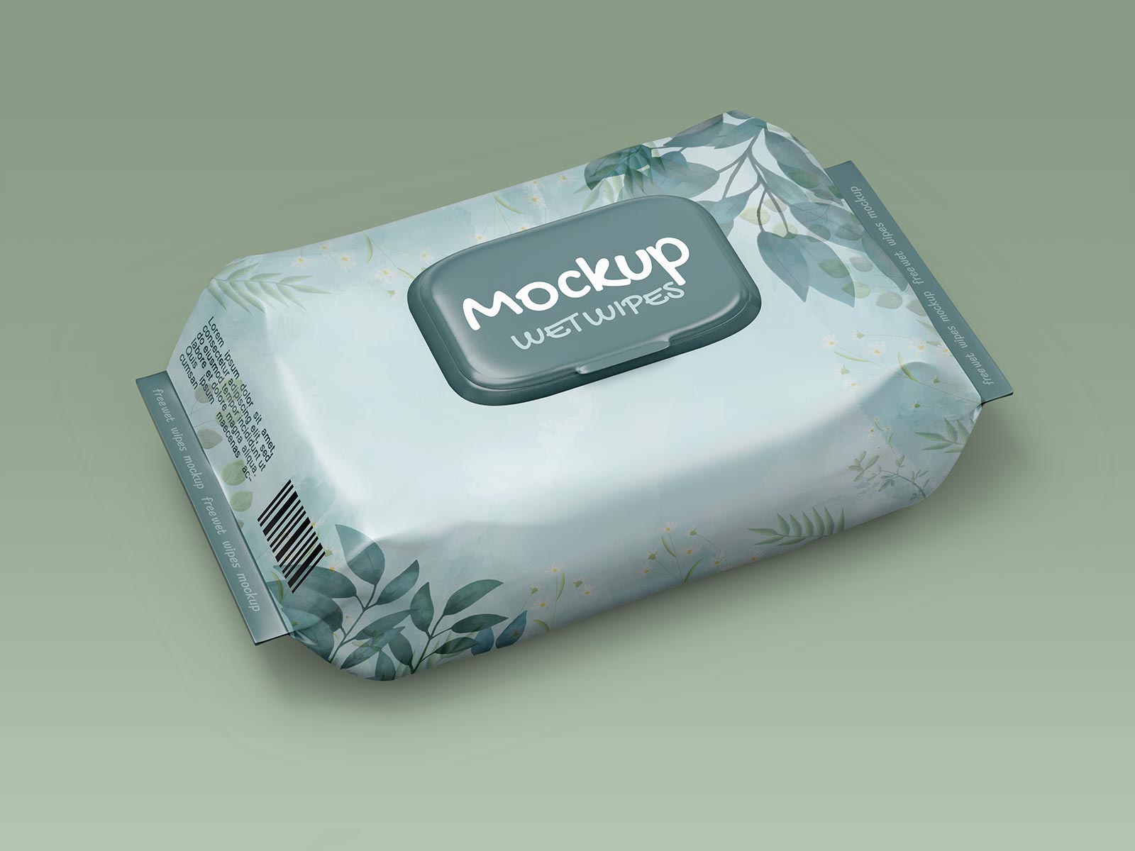 Free Baby Wet Wipes Tissues Mockup PSD Set 