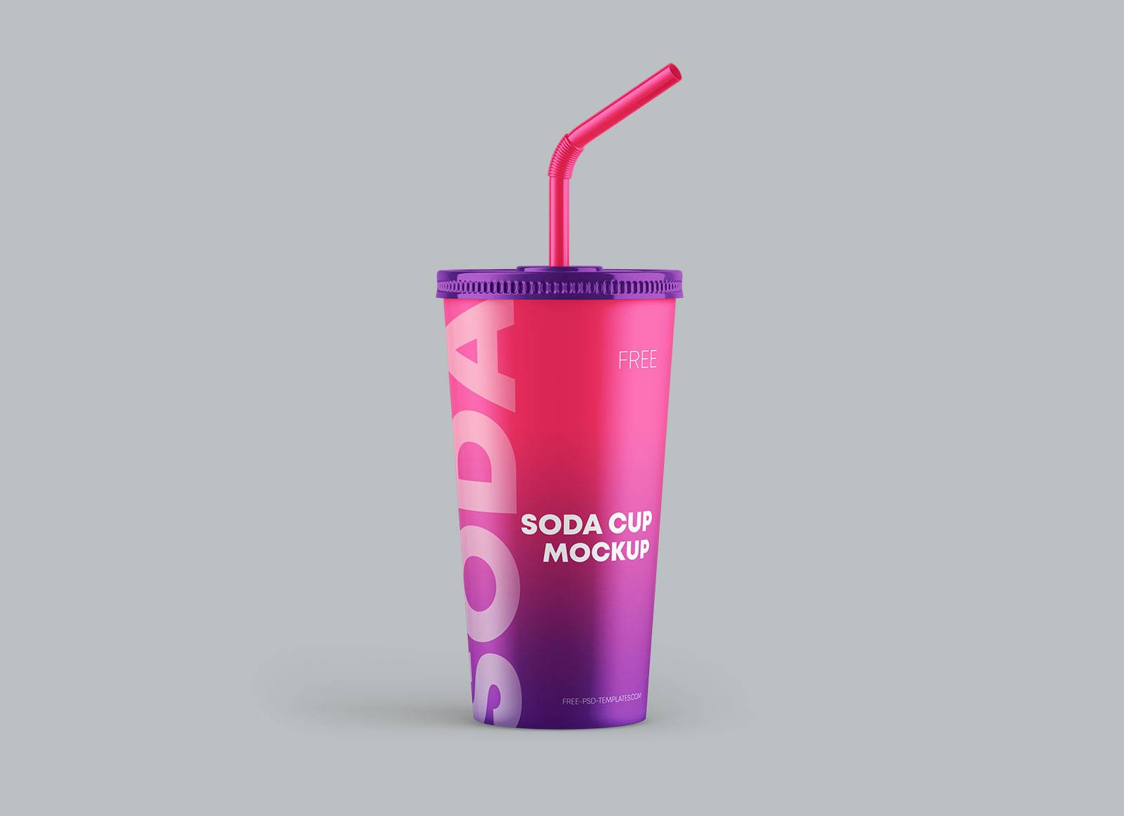 Free Paper Soda Cup Mockup PSD Set (1)