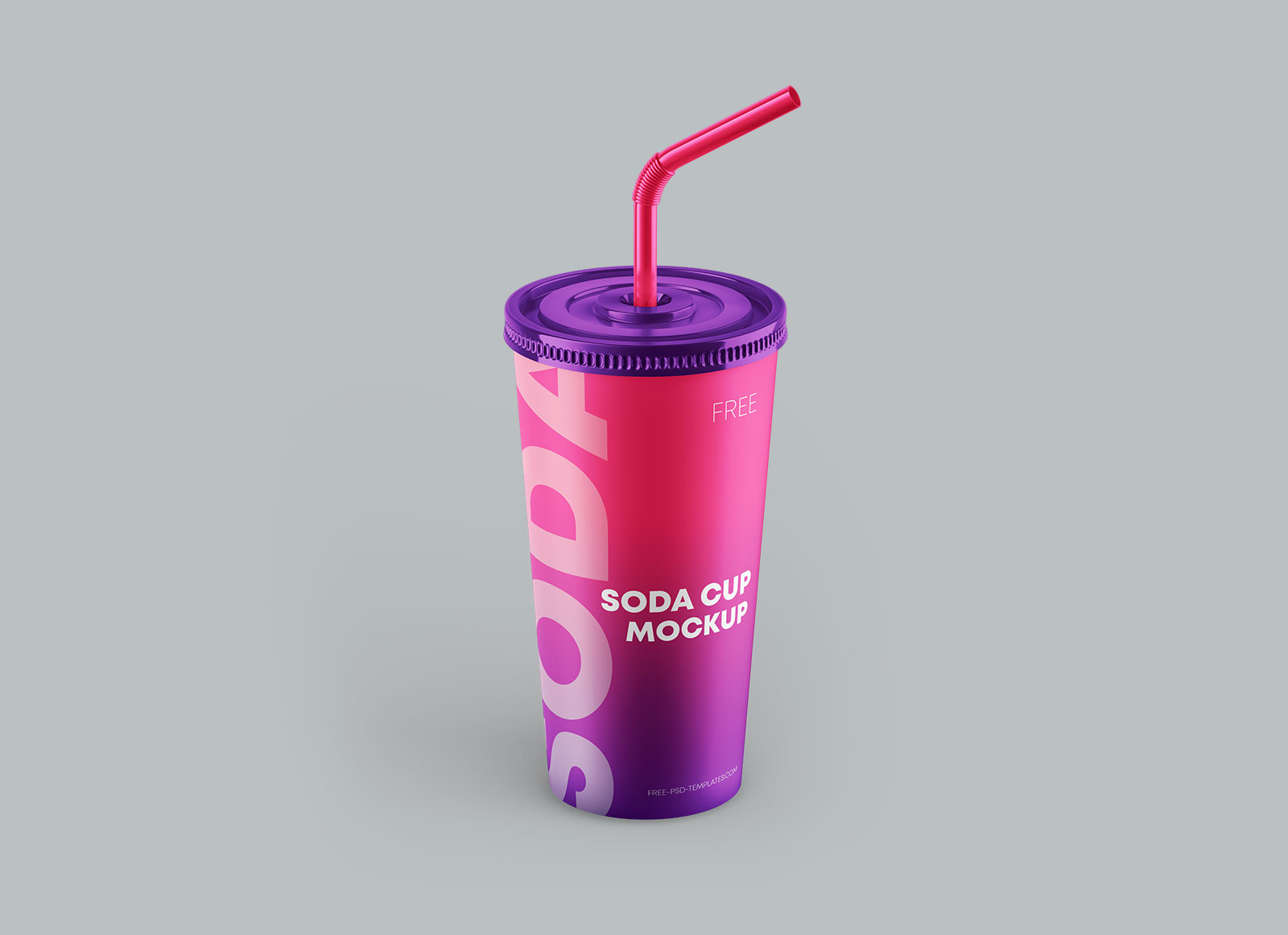 Free Paper Soda Cup Mockup PSD Set (1)