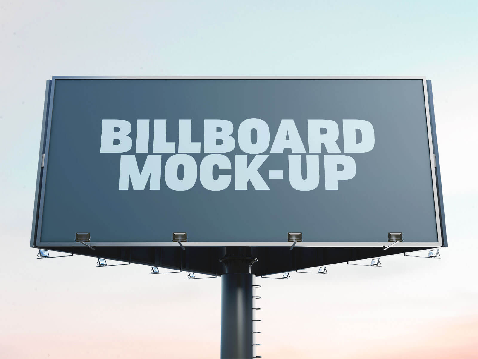 Free Trivision Advertising Billboard Mockup PSD Set (1)