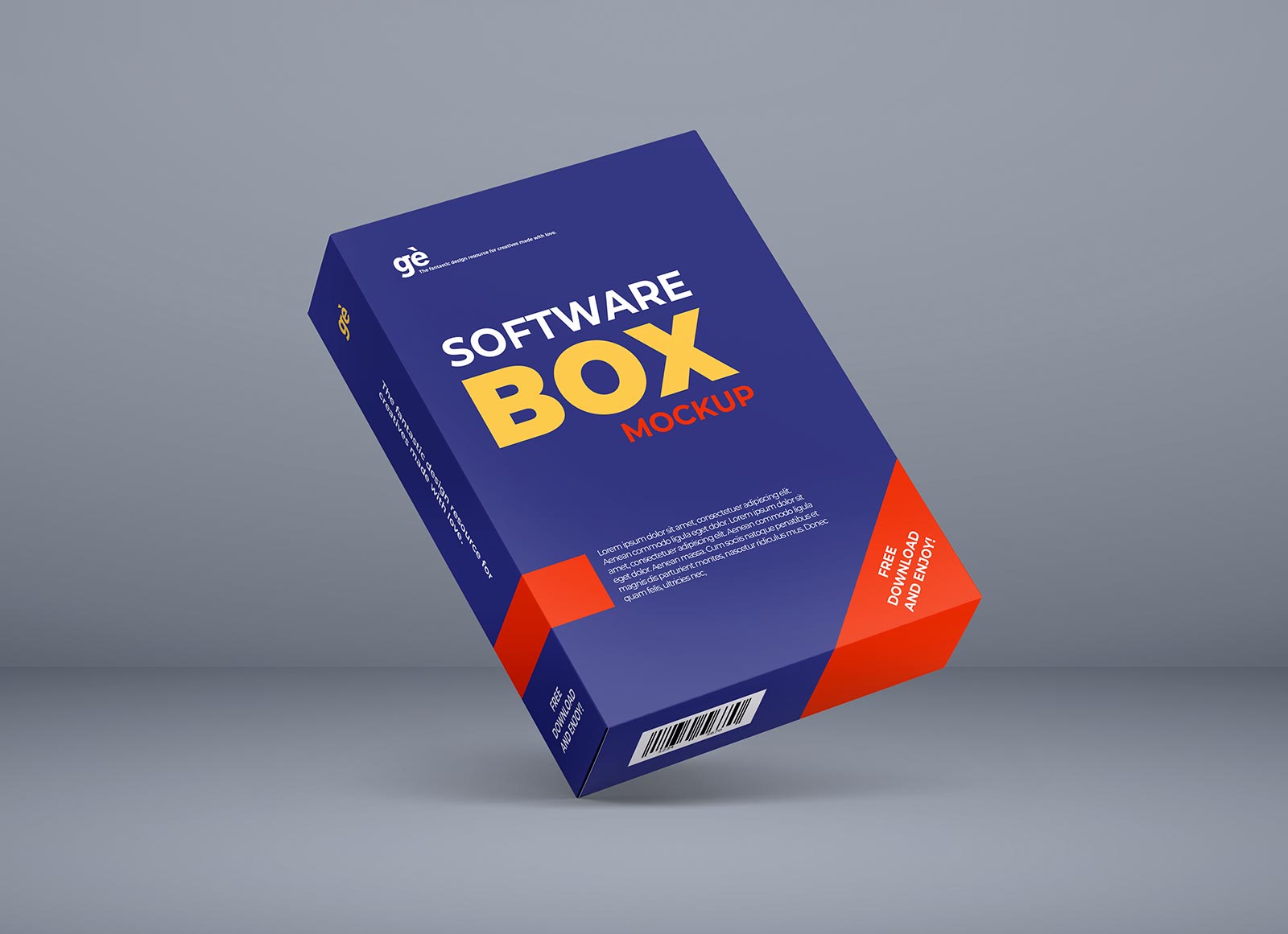 Download Free Floating Software Box Mockup PSD - Good Mockups