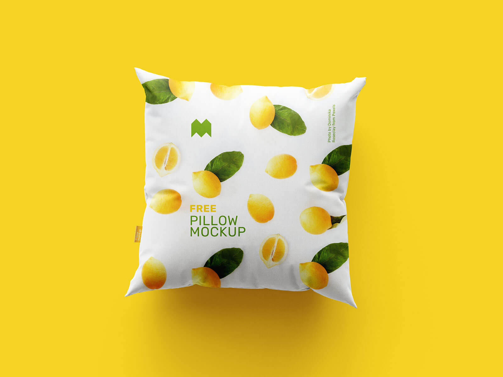 Free Square Cushion Pillow Mockup PSD Set