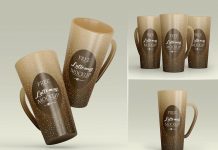 Free Tall Coffee Mug Mockup PSD Set (1)